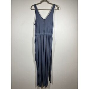 Abercrombie & Fitch Blue Romper Jumpsuit MP Medium Petite Stretchy Jogger Leg